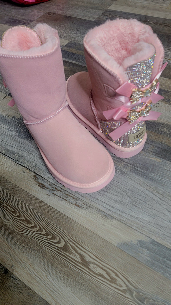 Pink Bling Boots