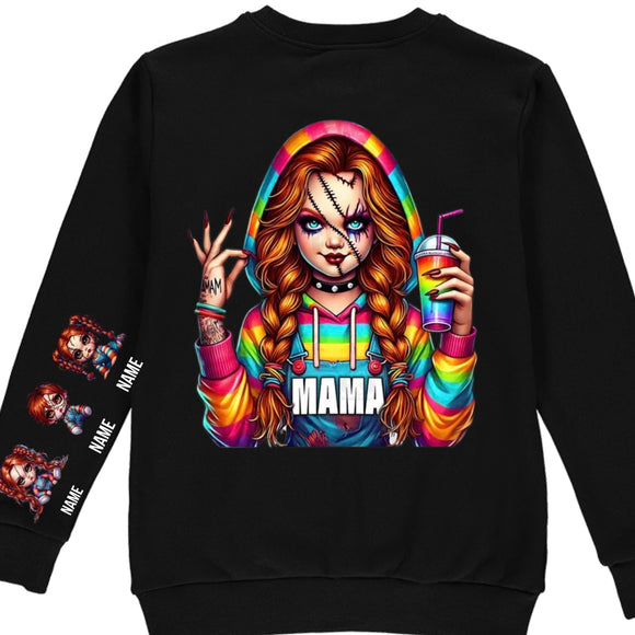 Custom Mama Name Chucky Sweater