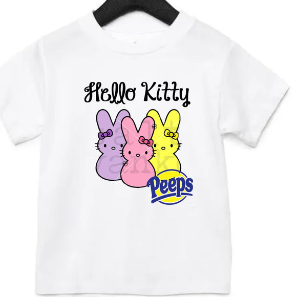 Kids Hello Kitty Peeps Easter Shirt