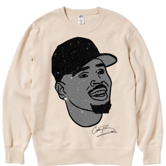 Glitter Chris Brown Sweater Unisex