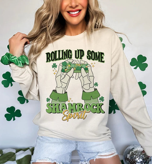 Rolling Up Some Shamrock Spirit Sweater