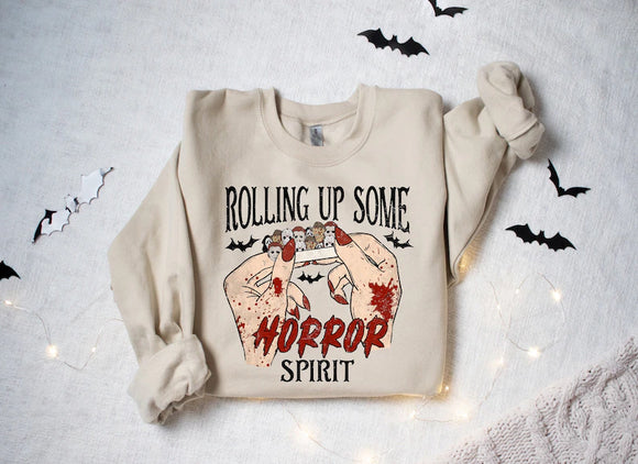 Rolling Up Some Horror Spirit Sweater Unisex