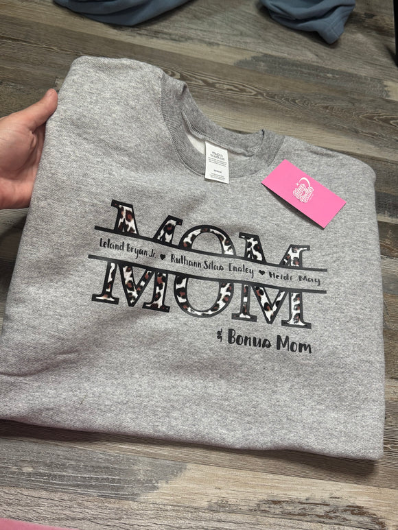 Custom Mom Cheetah Sweater Unisex