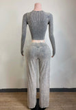 Acid Wash Grey Lounge Set