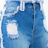 High Waist Distressed Jeans - SlayBasics 
