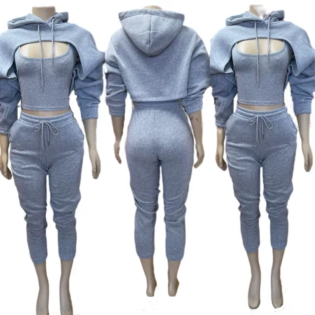 Cropped Hoodie Street Wear Set – SlayBasics