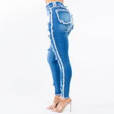High Waist Distressed Jeans - SlayBasics 